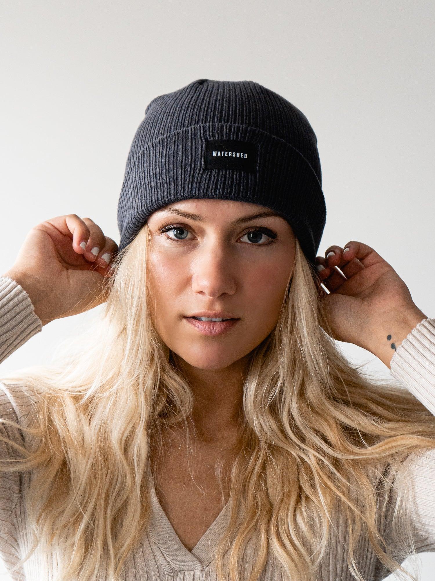 Charcoal Organic Cotton Beanie - Stay warm and eco-conscious with our sustainable charcoal-colored beanie, crafted from organic cotton for a stylish and cozy winter essential.