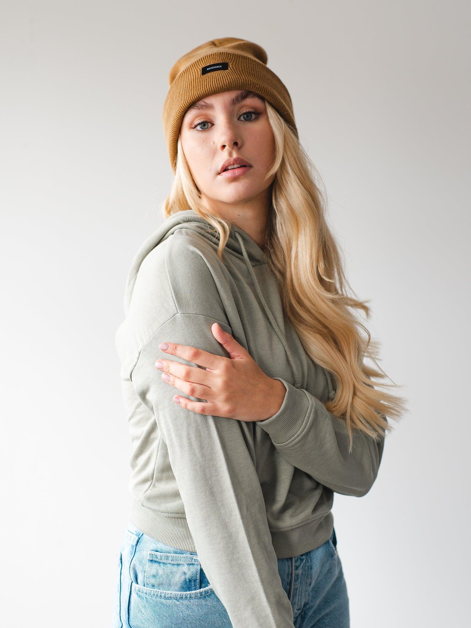 Caramel Beanie - Embrace warmth and sophistication with this delightful caramel-colored beanie, a chic addition to your winter wardrobe.