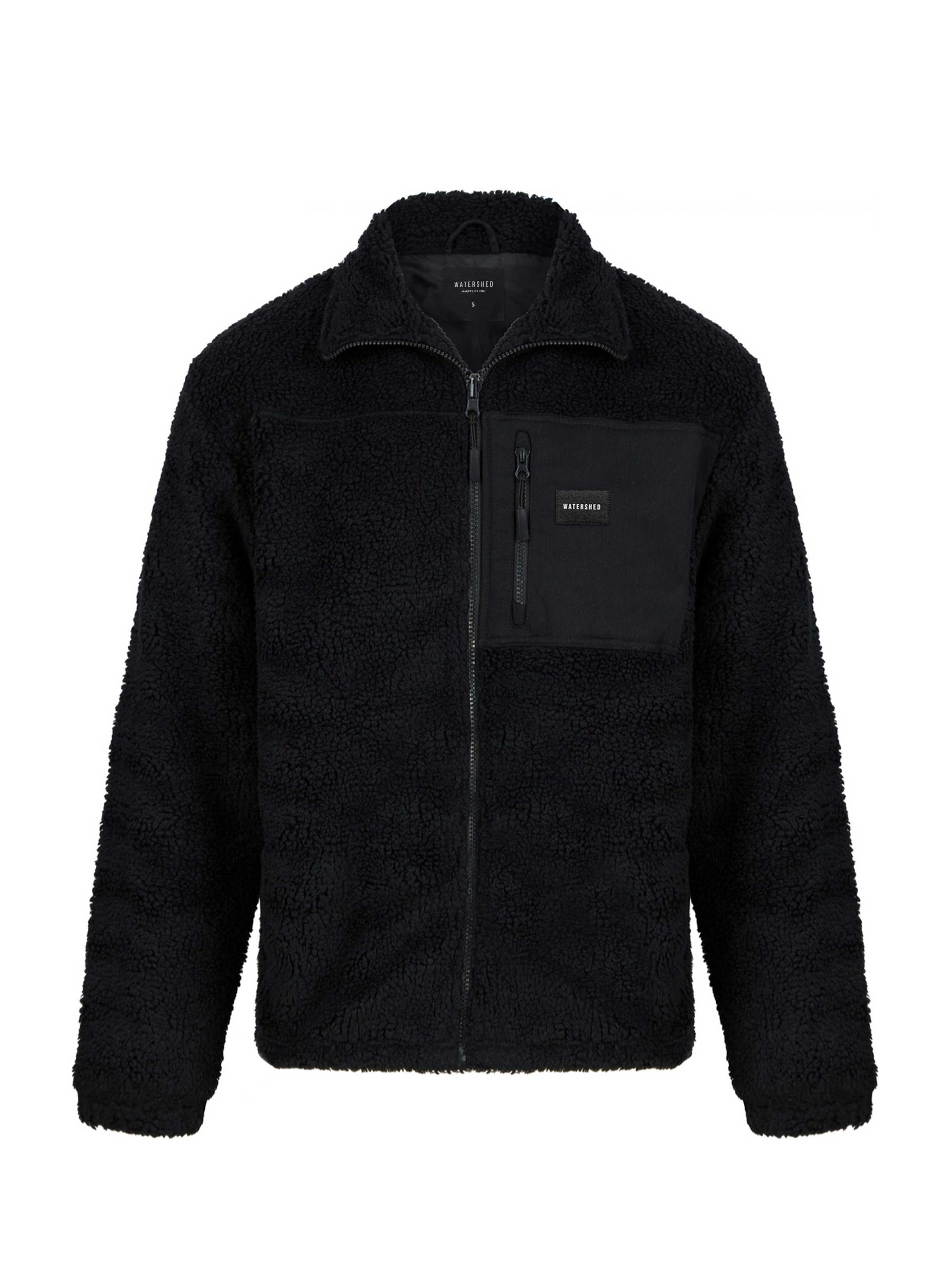 Vertex Fleece Jacket - Black - Watershed Brand