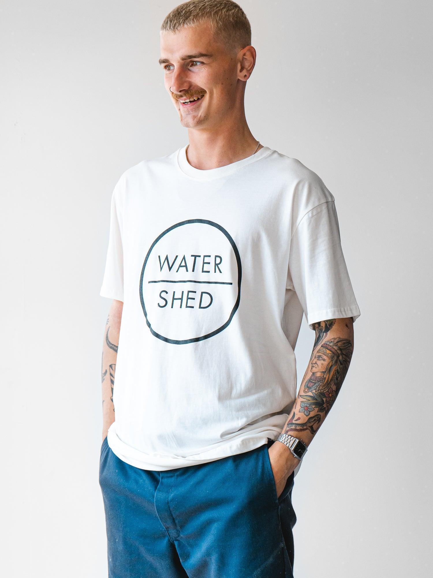 Watershed Classic Logo T-shirt - Natural White – Watershed Brand